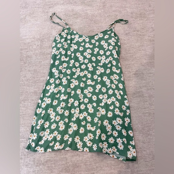 Reformation Green Daisy Seville Mini Slip Dress Authentic - Picture 5 of 8